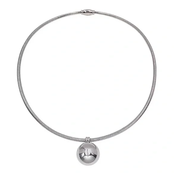 💎HP‼️💋 Gorgeous Titanium steel Silver-toned Double-layered Chain necklace rock - Picture 5 of 8